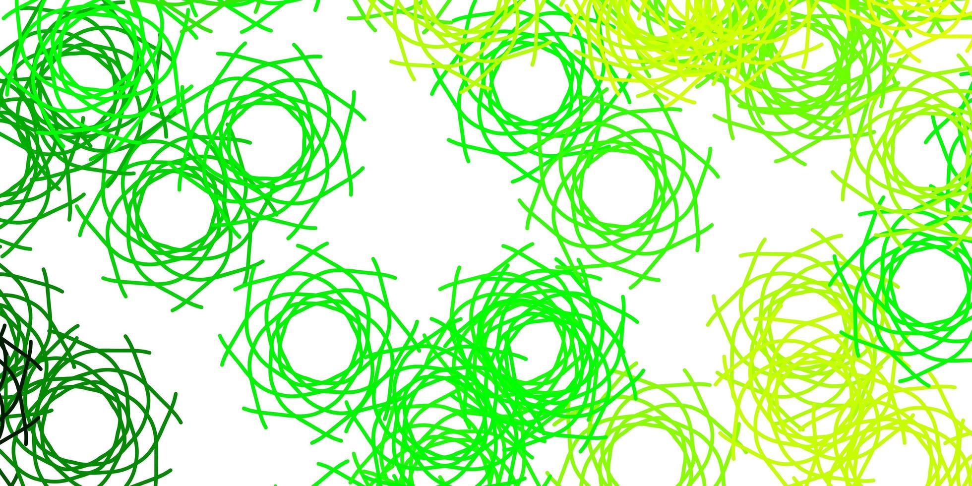 Light Green, Yellow vector pattern with abstract shapes.