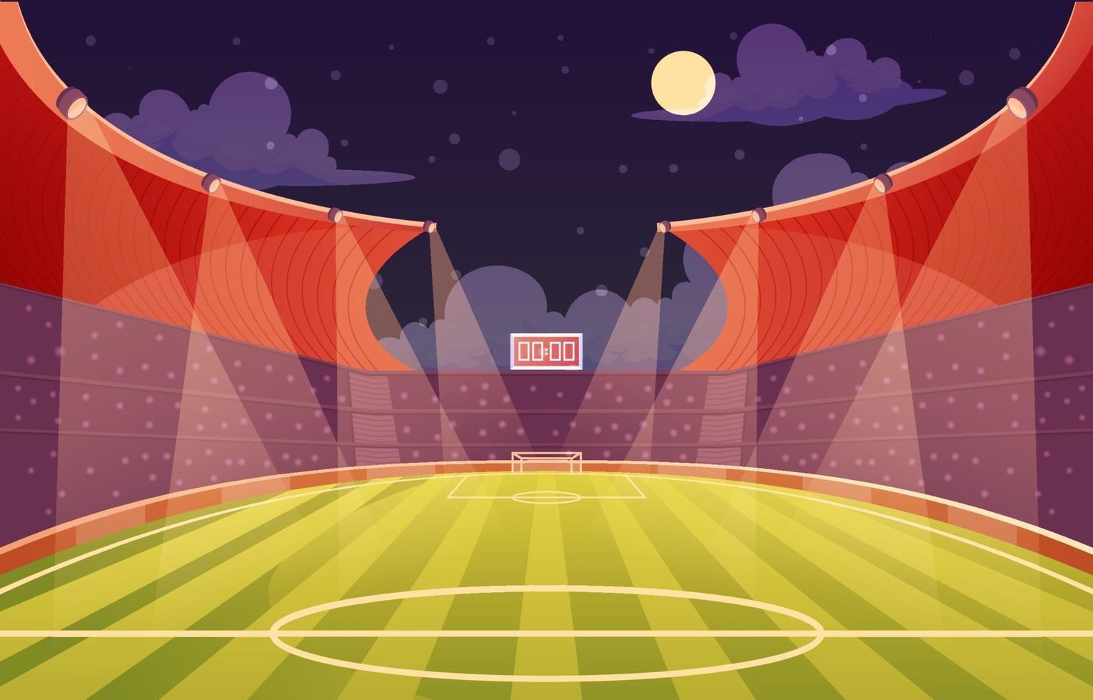 estadio de futbol vector