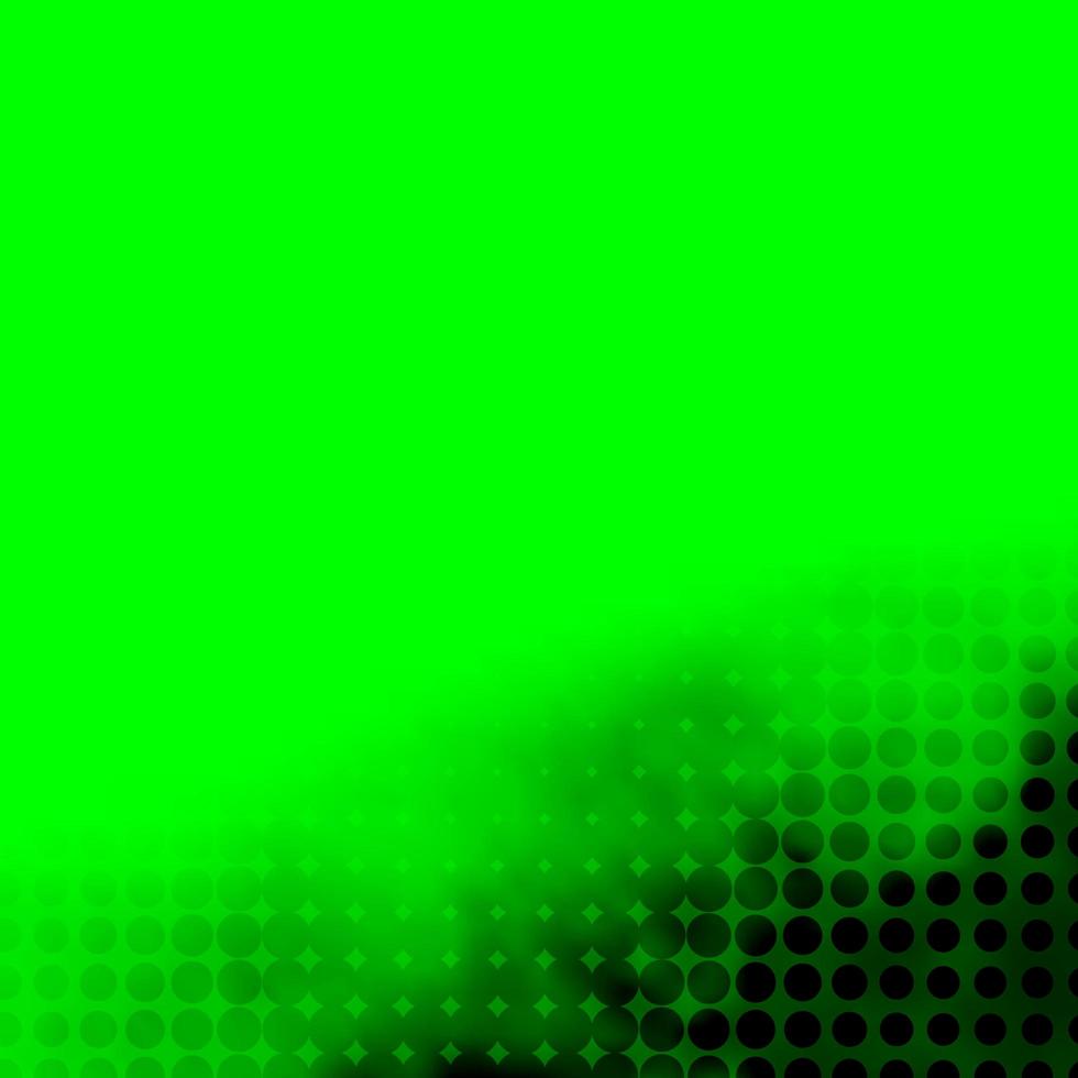 Telón de fondo de vector verde claro con puntos.