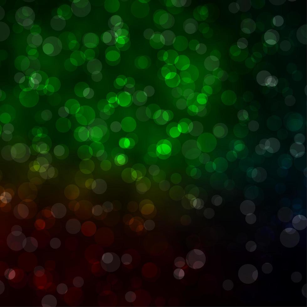 Dark Green vector texture with disks.