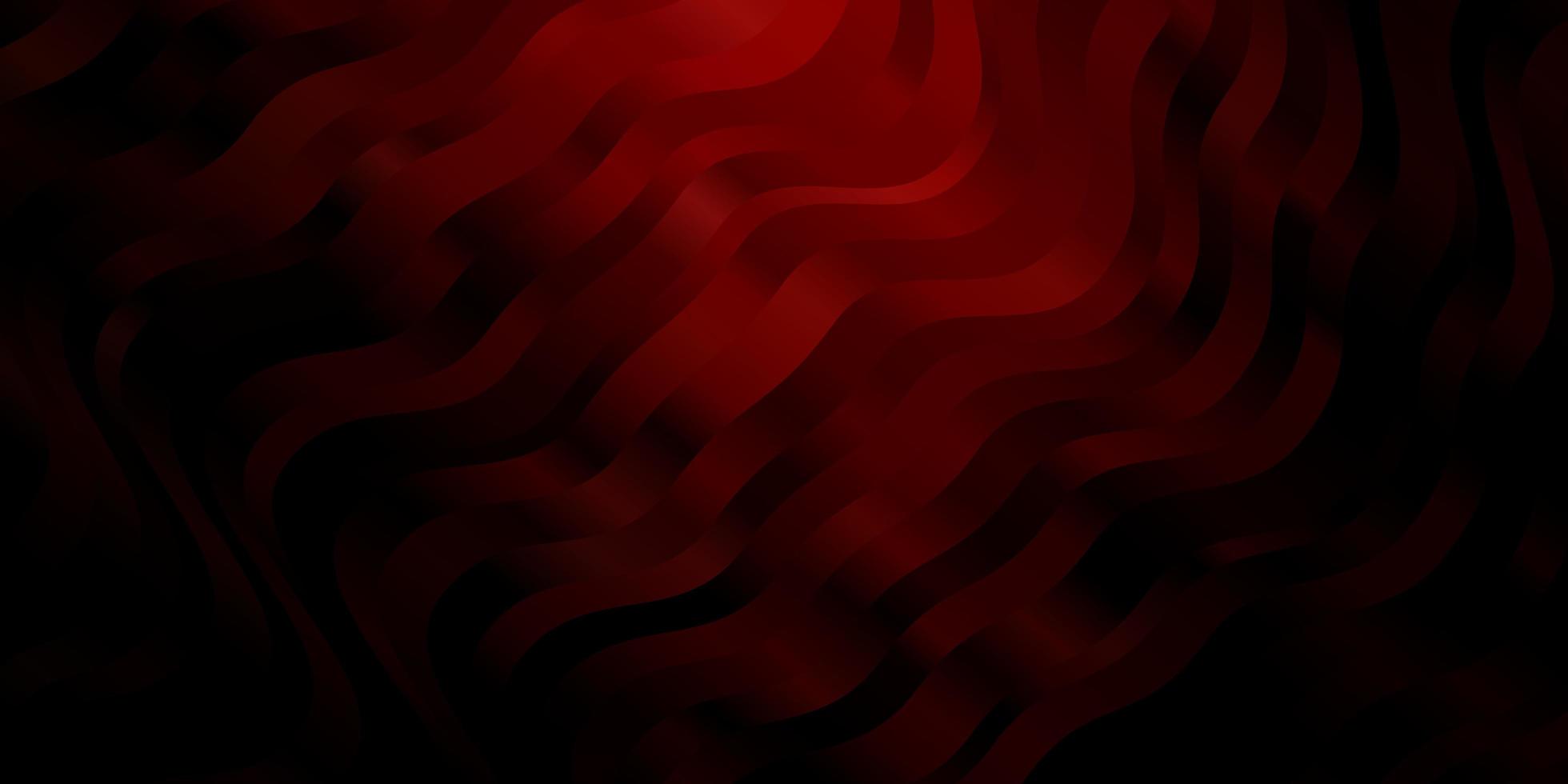 Dark Red vector pattern with wry lines.