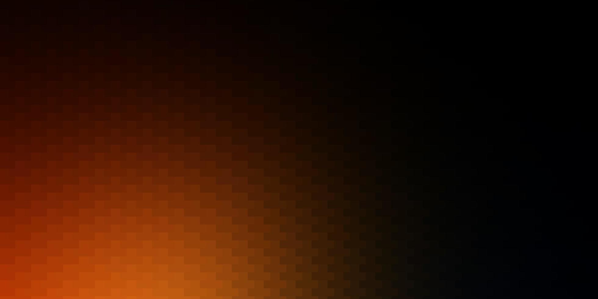 Diseño vectorial naranja oscuro con líneas, rectángulos. vector
