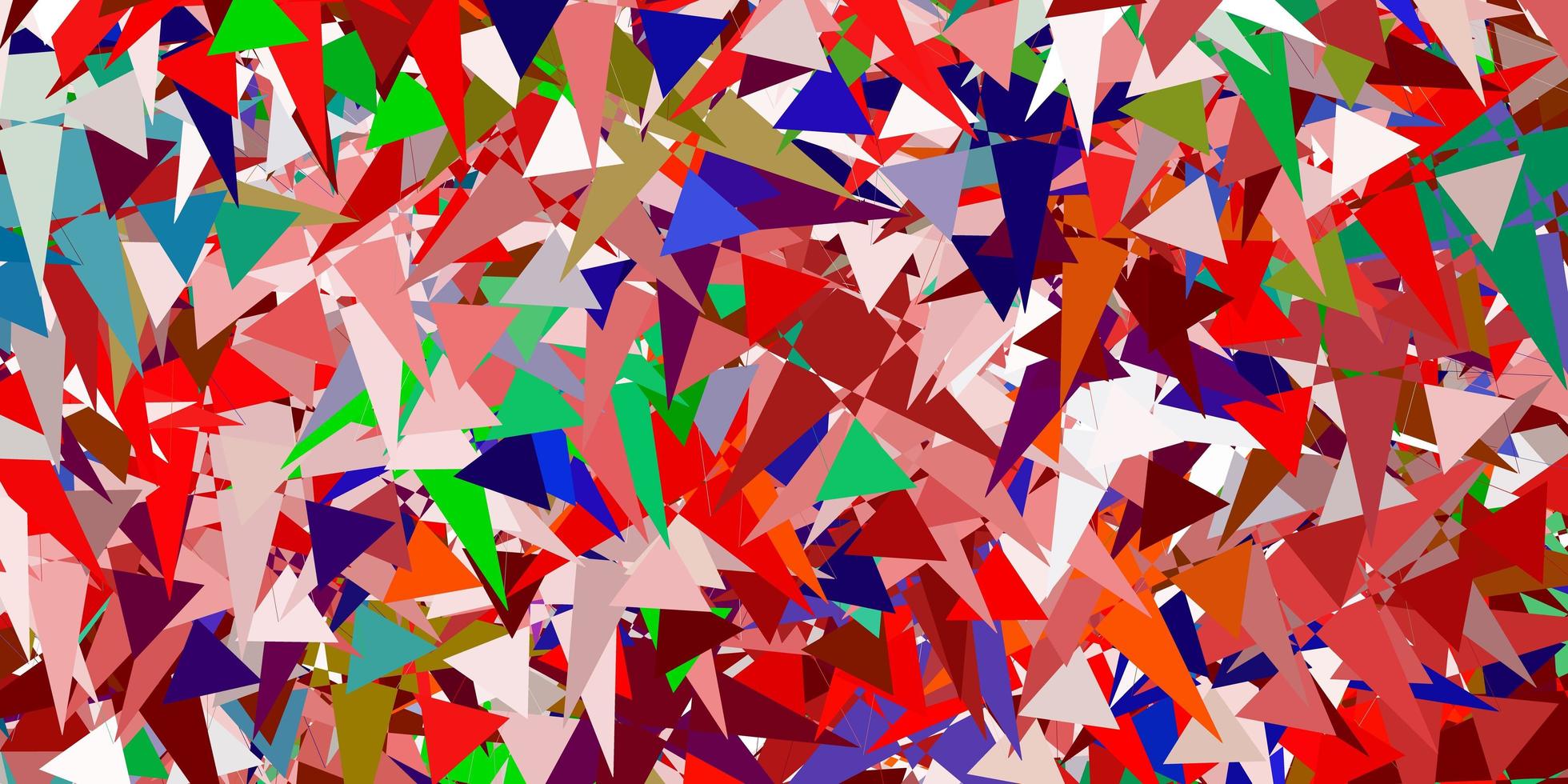 diseño de vector multicolor claro con formas triangulares.