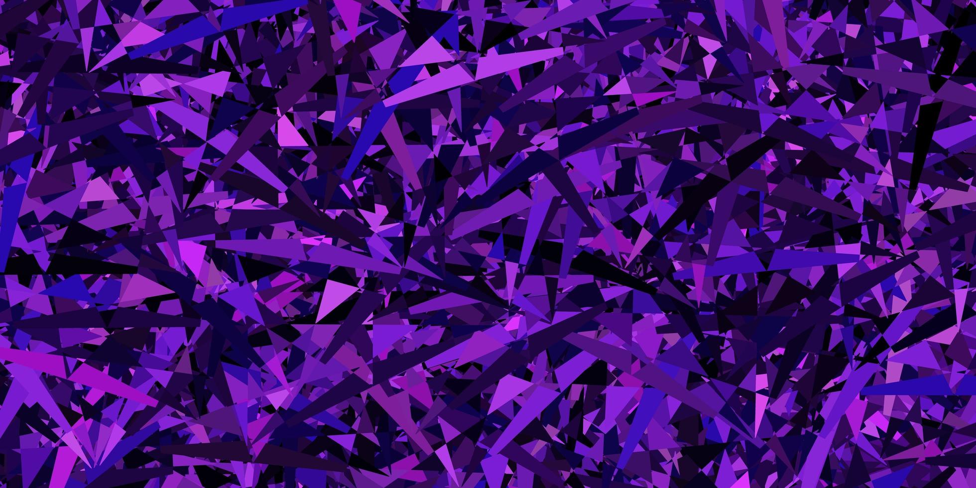 Dark purple vector backdrop with triangles, lines.