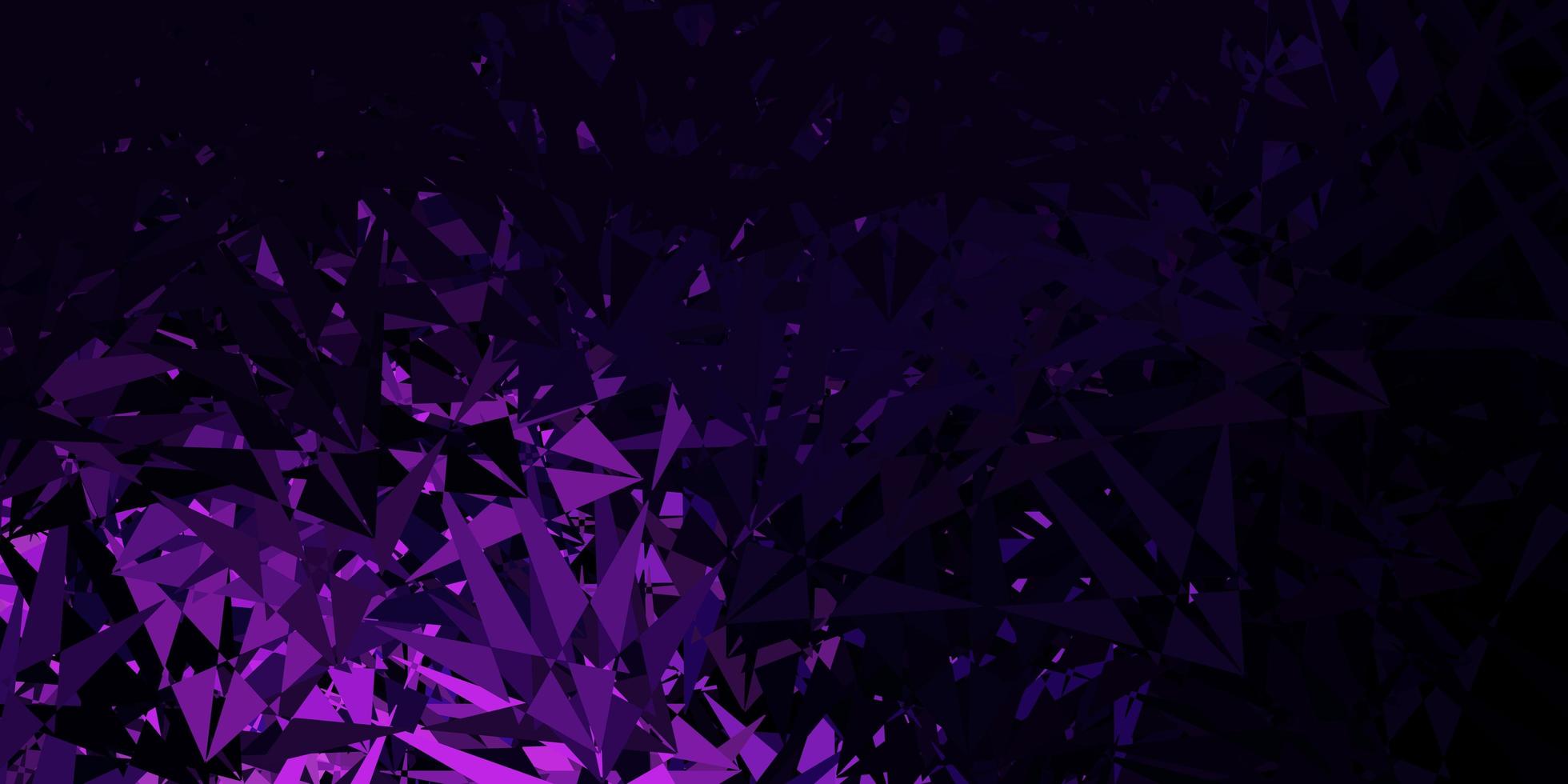 Dark purple vector pattern with polygonal shapes.