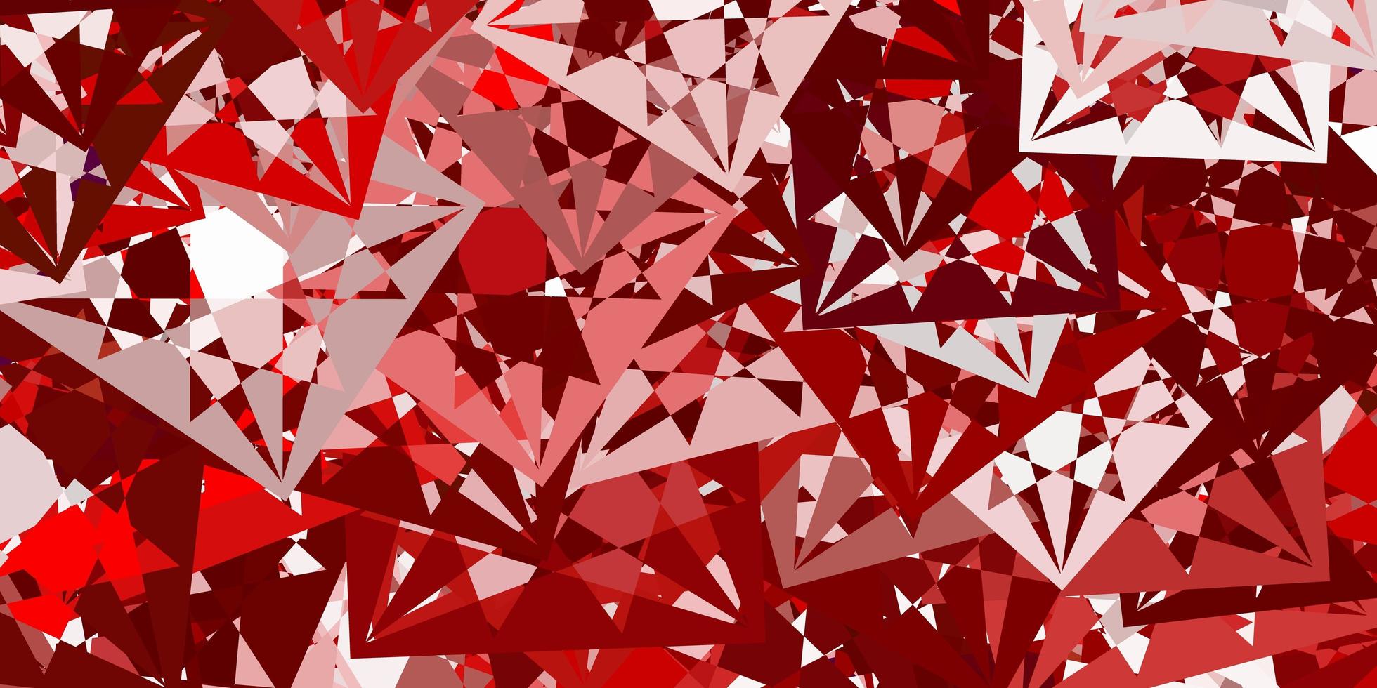 Light Red vector pattern with polygonal shapes.