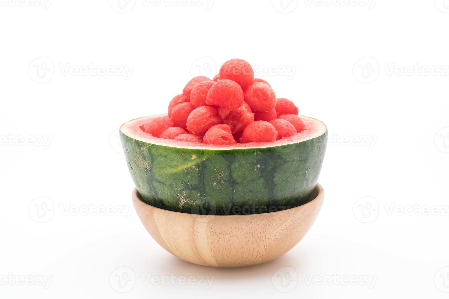 Fresh watermelon on white background photo