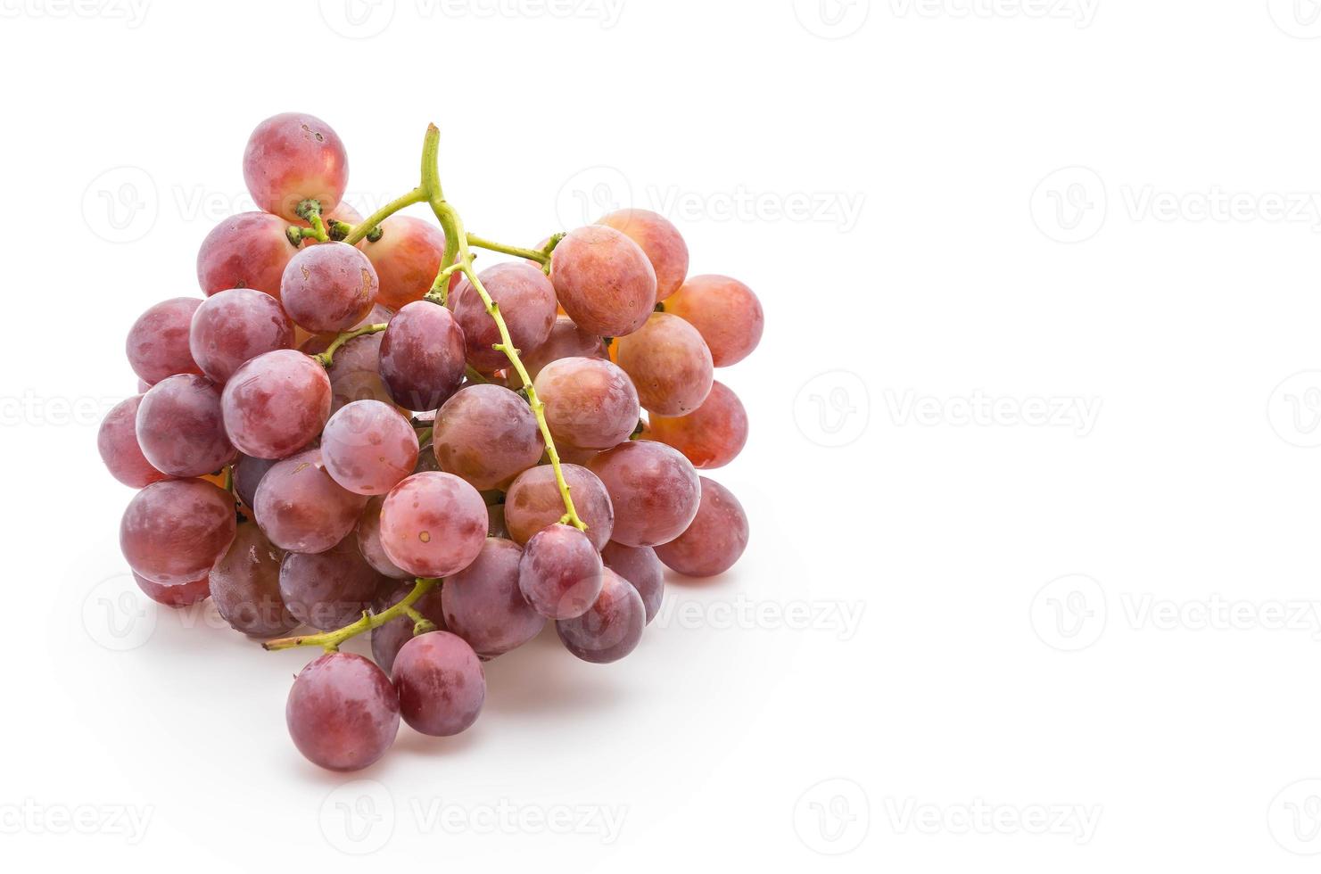 Fresh grapes on white background photo