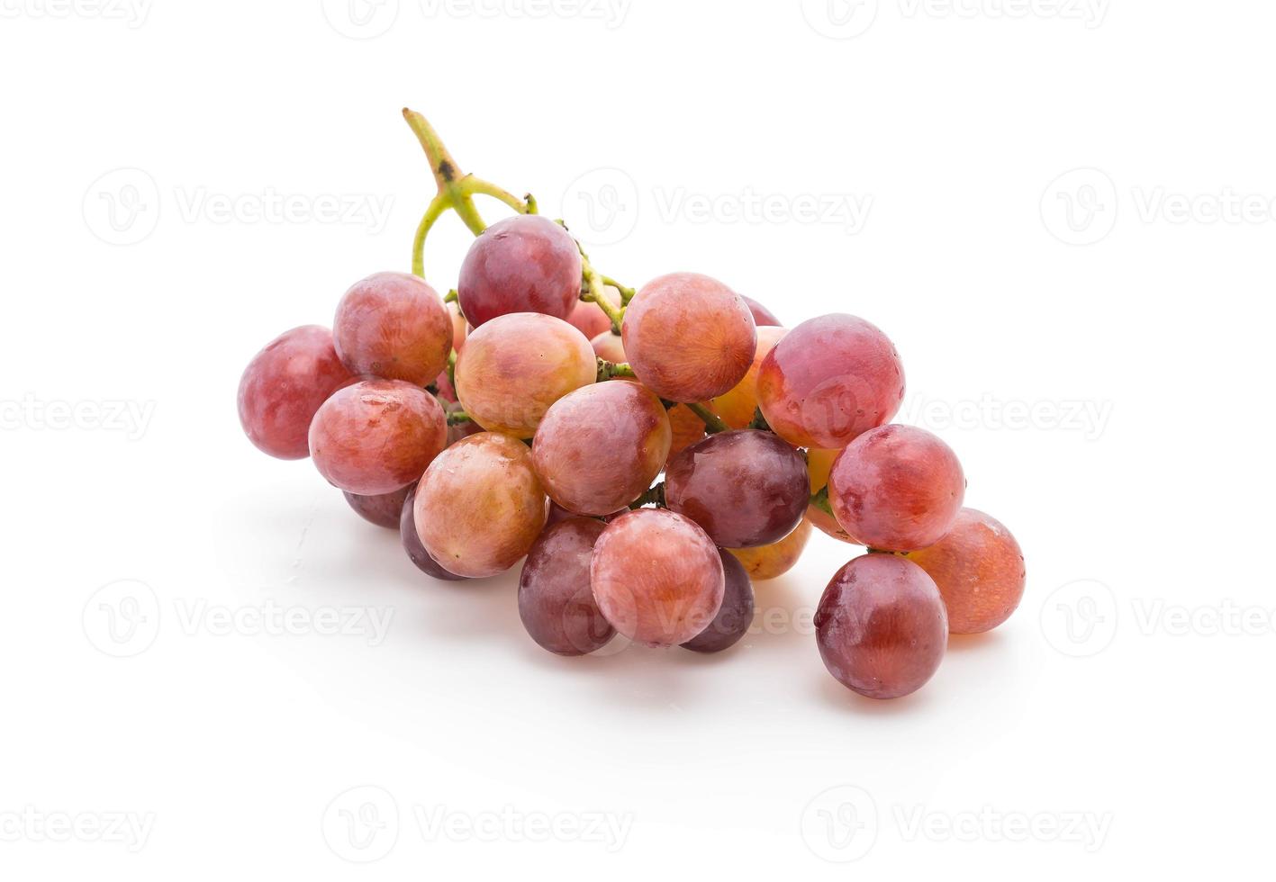 Fresh grapes on white background photo