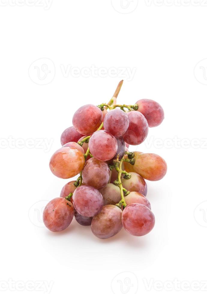 Fresh grapes on white background photo