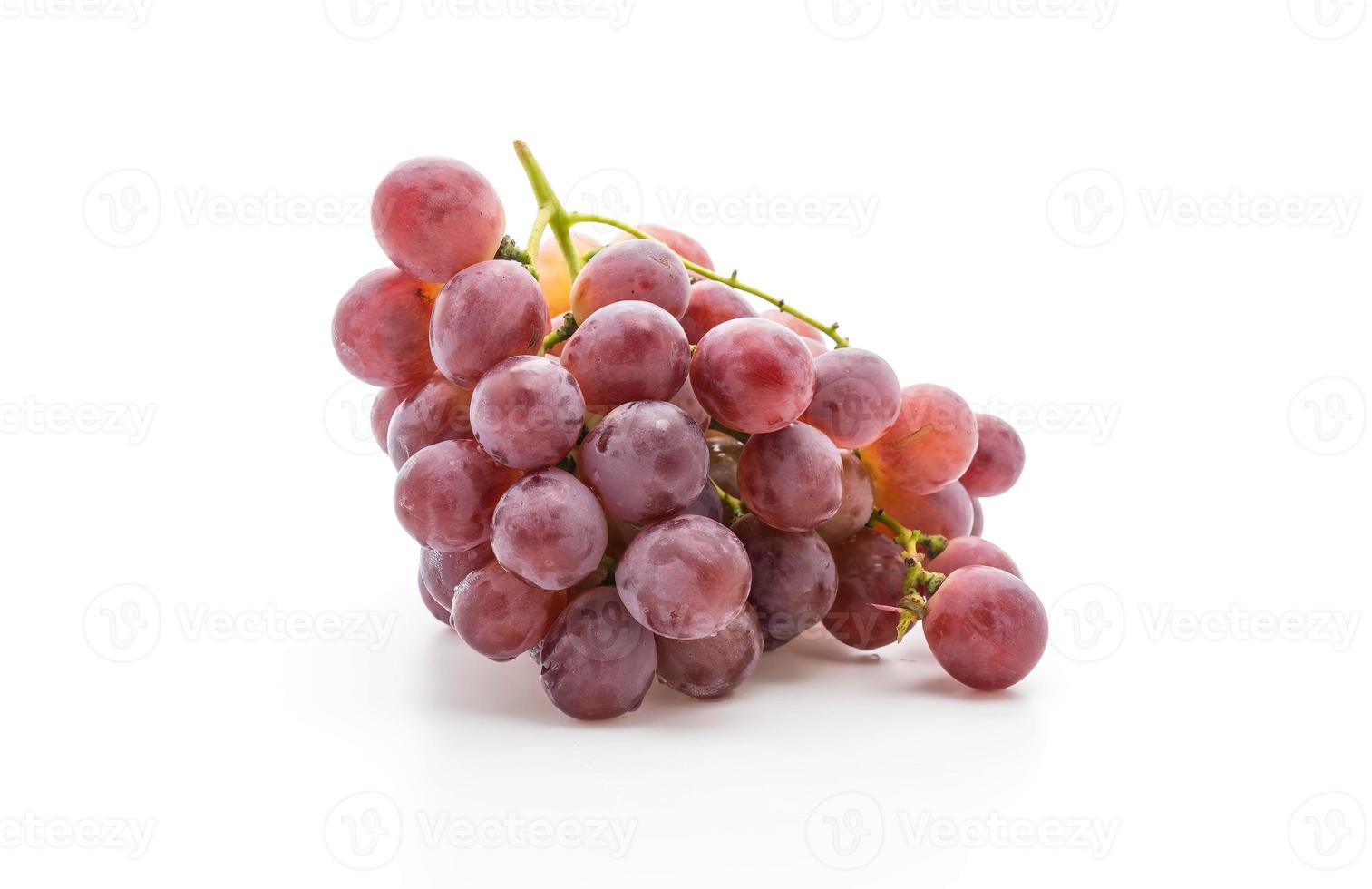 Fresh grapes on white background photo