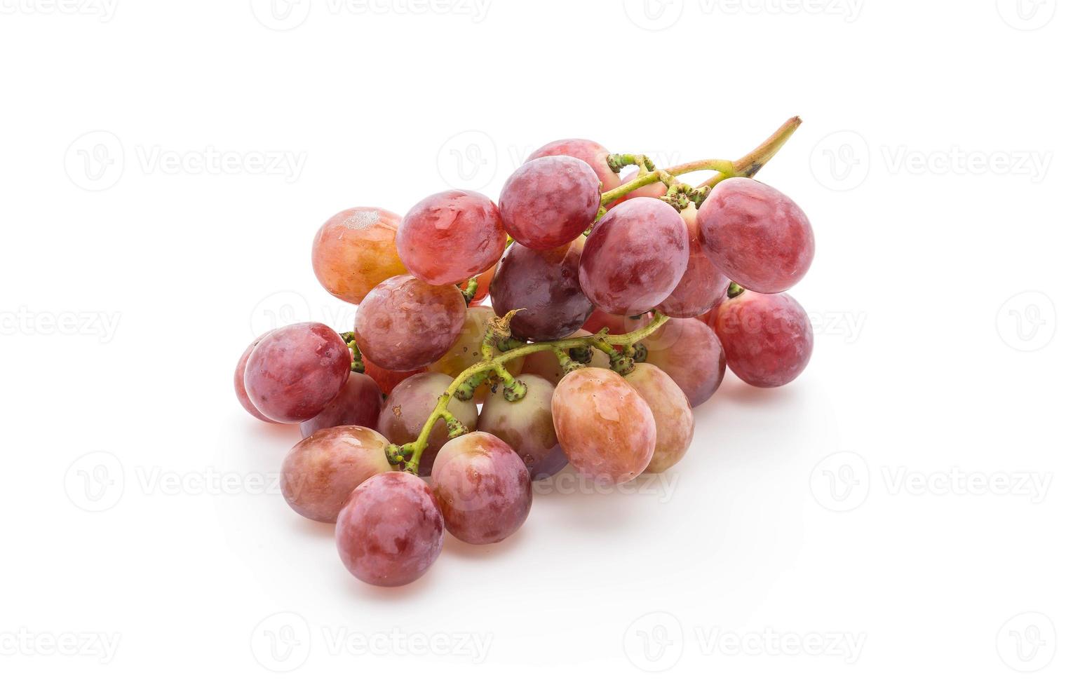 Fresh grapes on white background photo