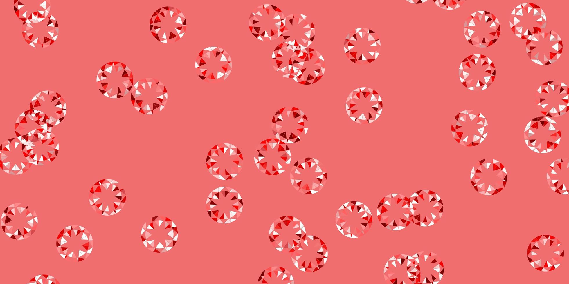 Light red vector texture with disks.