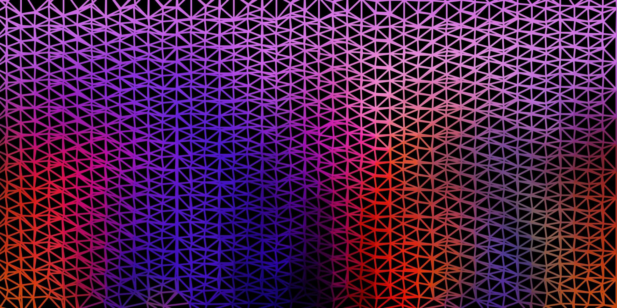 Dark blue, red vector gradient polygon wallpaper.