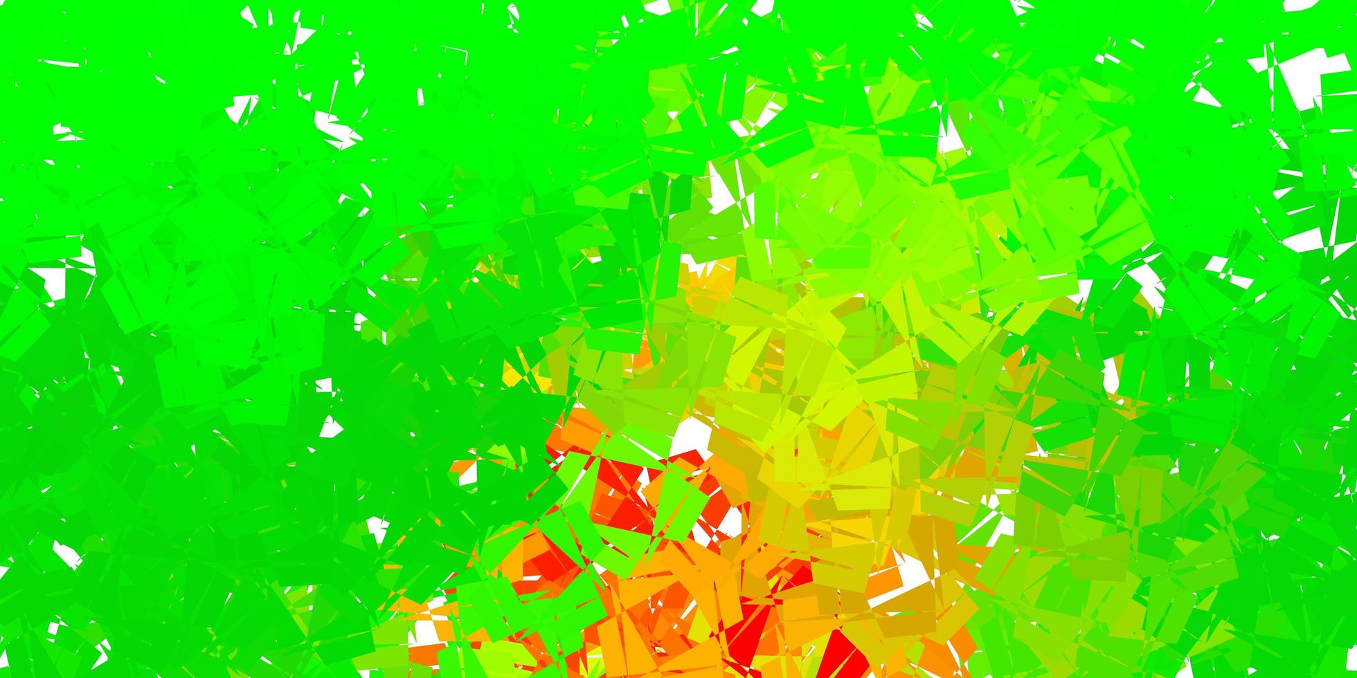 Dark green vector polygonal background.