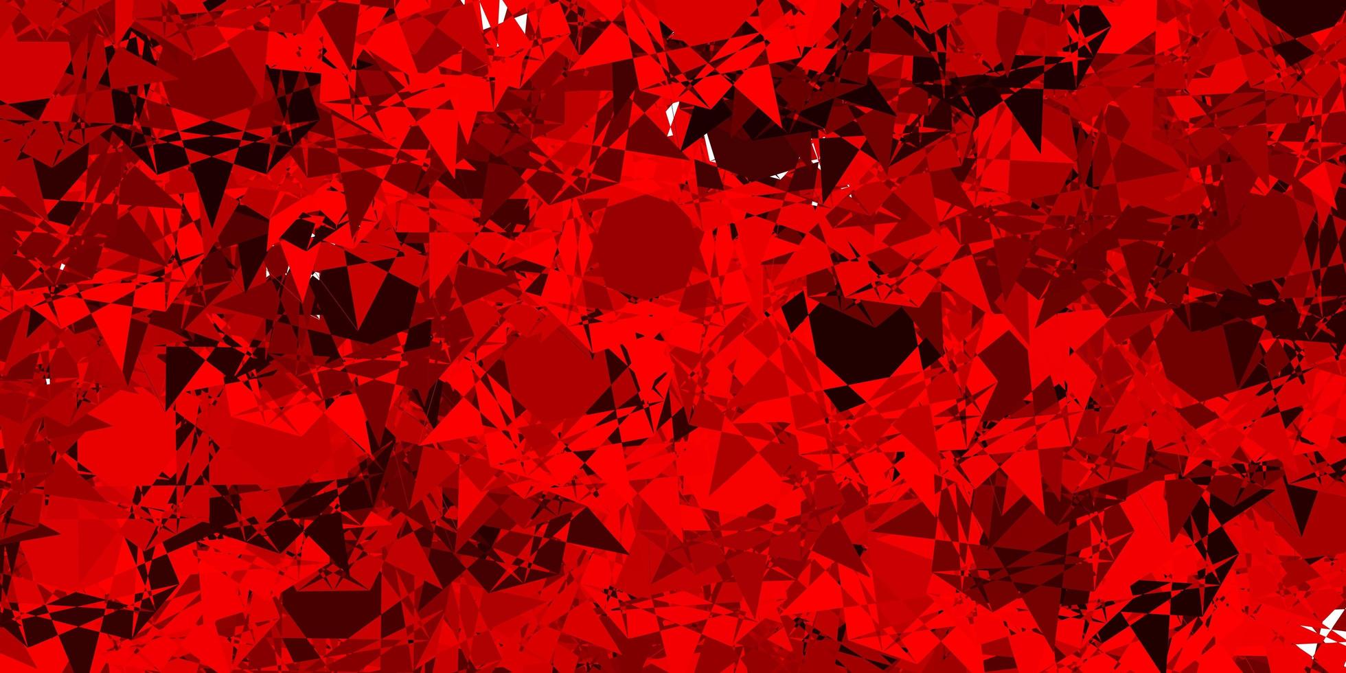 Light Red vector pattern with polygonal shapes.