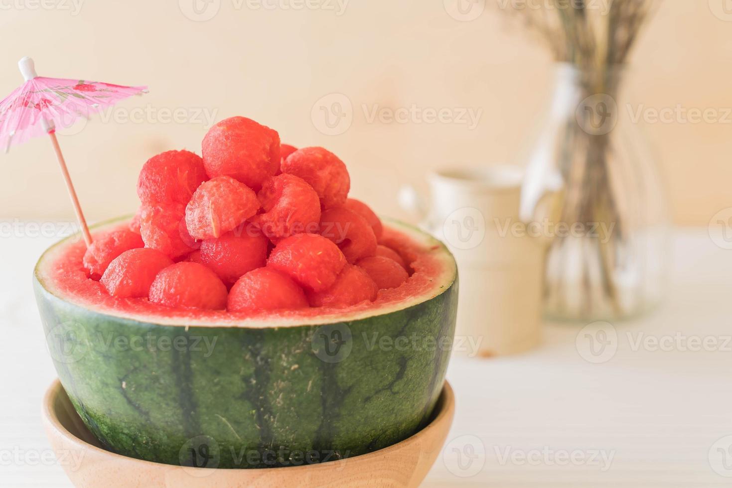 Fresh watermelon on the table photo