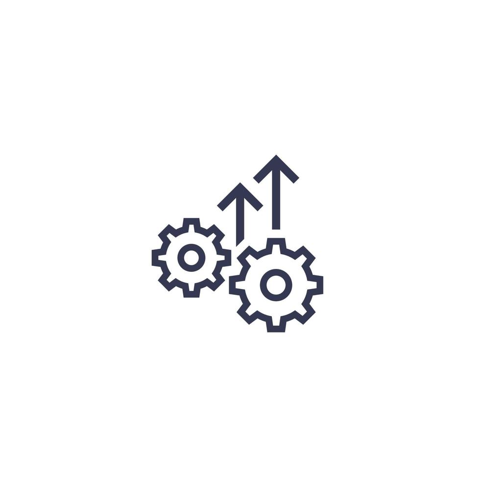 Operational excellence, efficiency icon vector