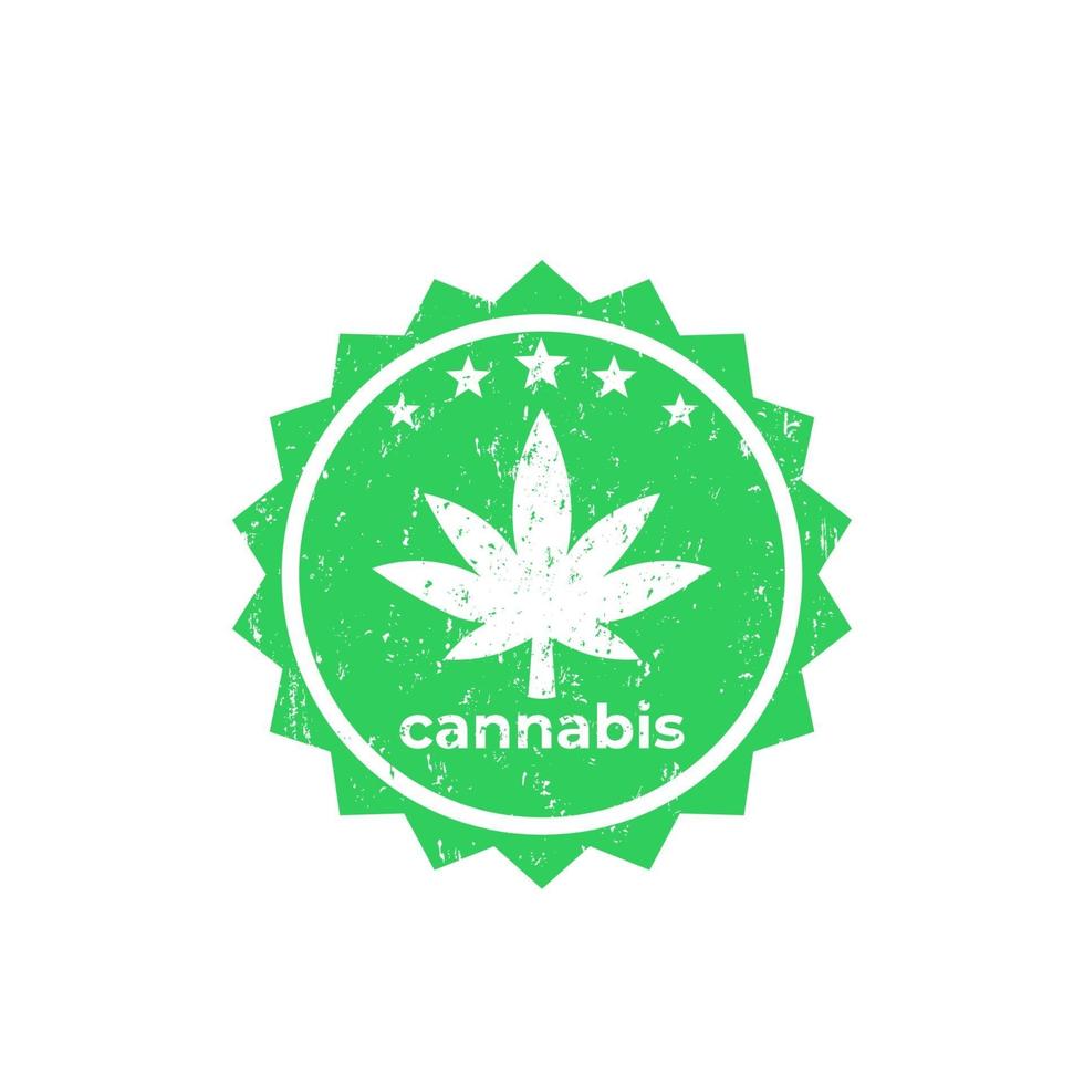 marihuana, vector de cannabis