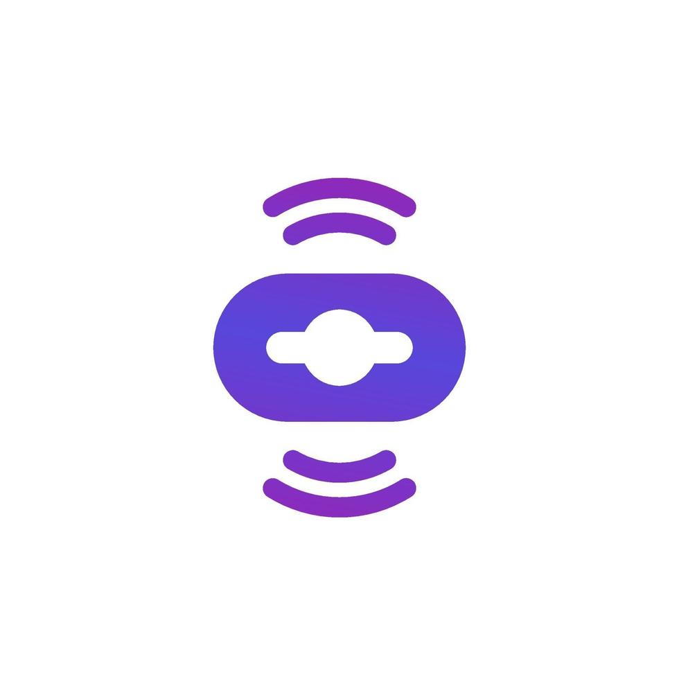 Sensor icon on white, vector logo