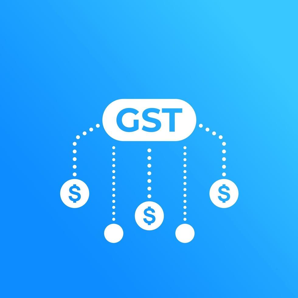 GST, goods and service tax, taxation vector