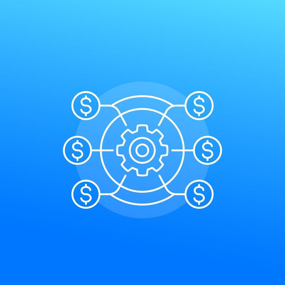cost efficiency icon vector