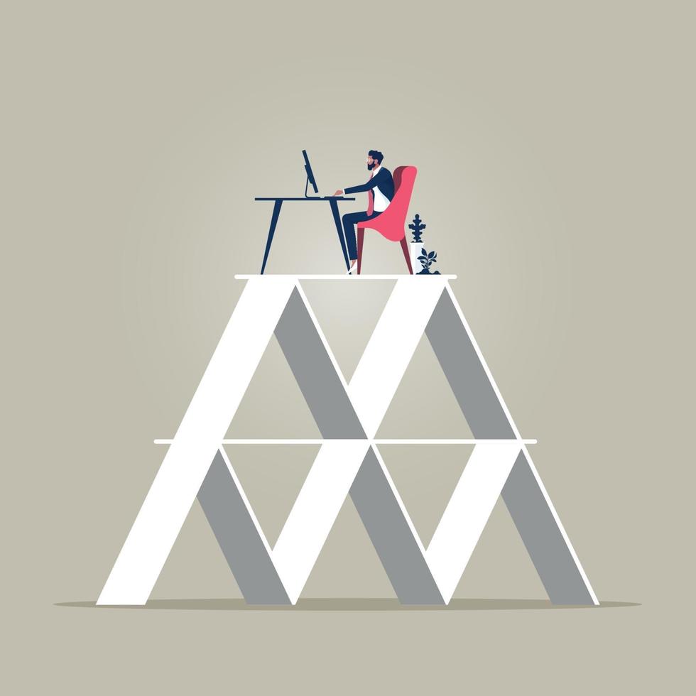 Business concept of Limitations and risks of work vector