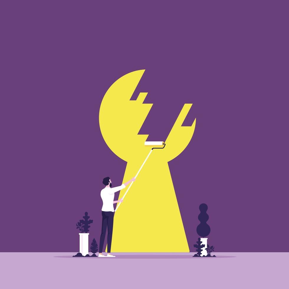 Business solution vector concept