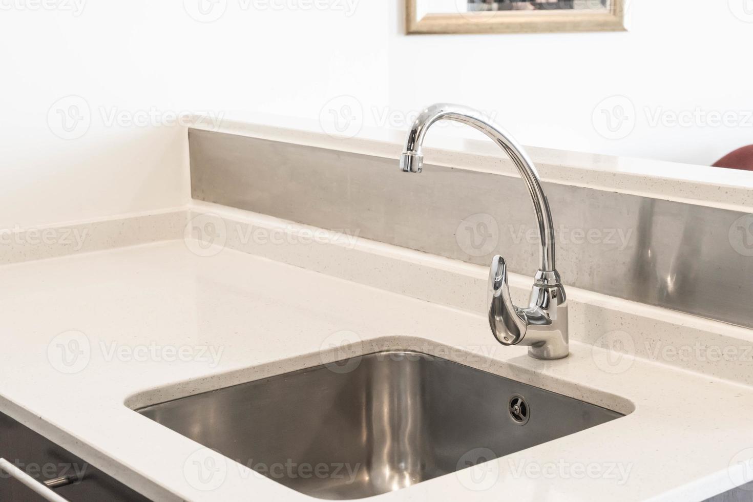 Faucet Sink and water tab decoration in kitchen room photo