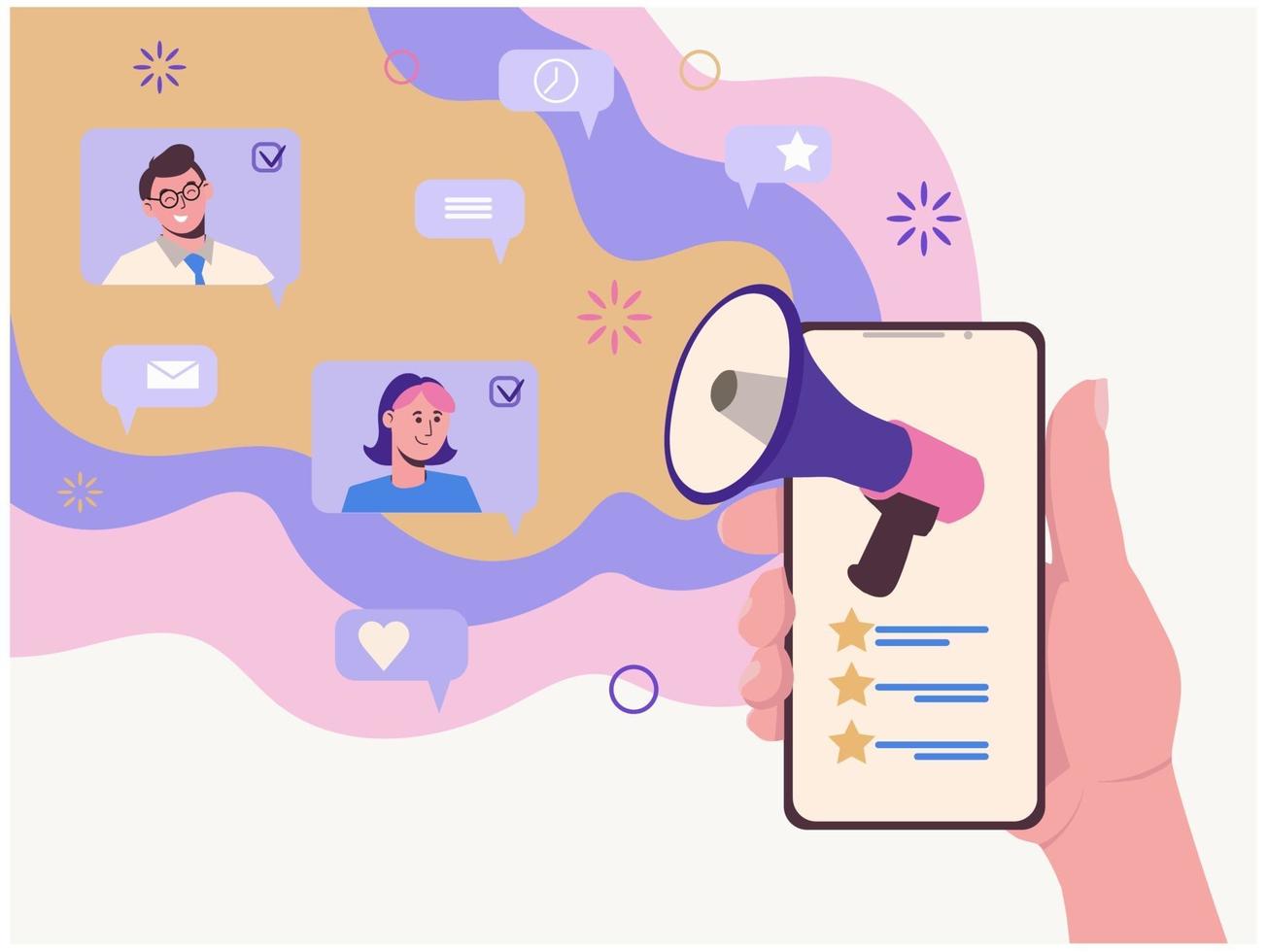 An invitation for friends or employees to join a project or group vector