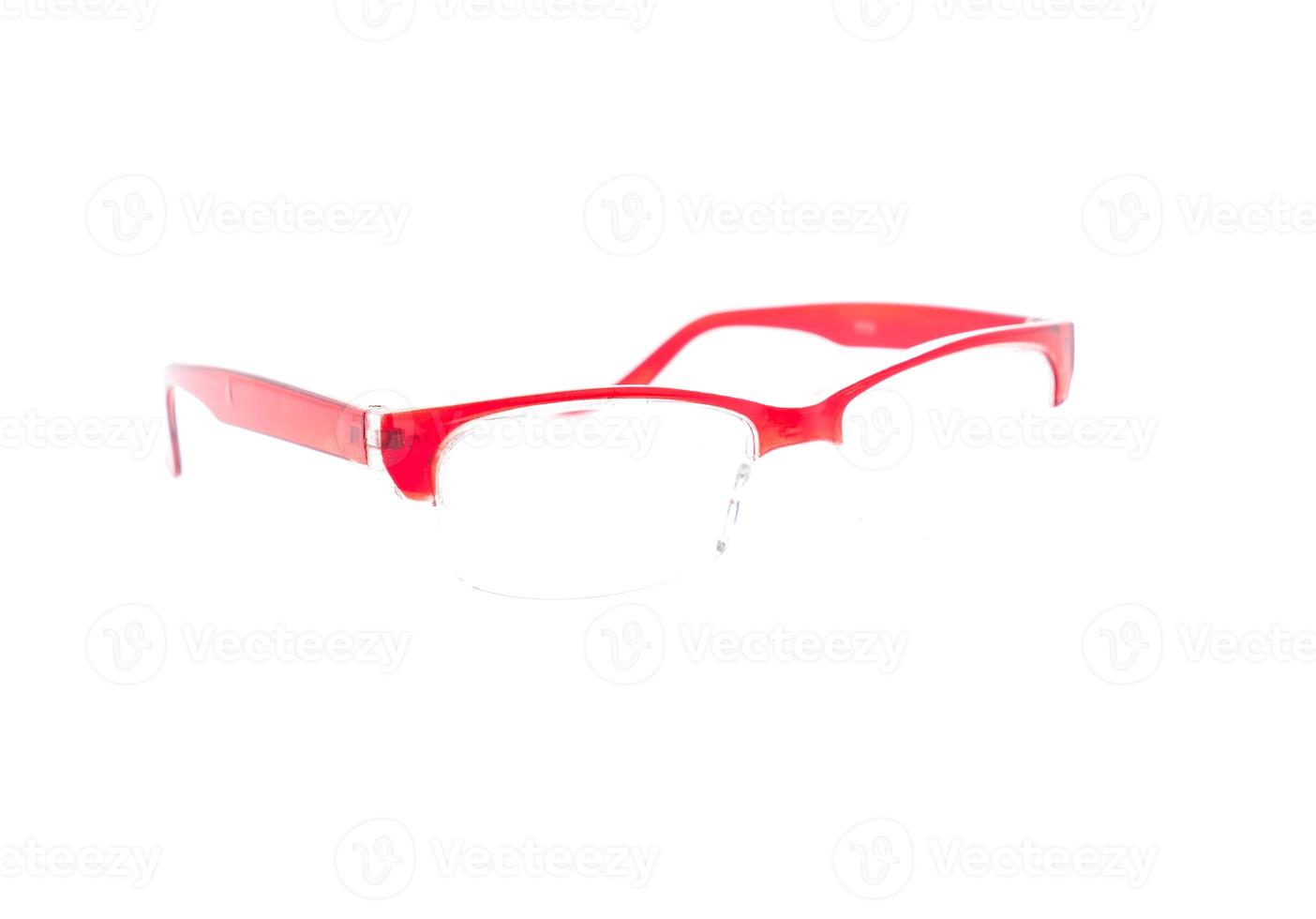 Eyeglasses, spectacles, or glasses on white background photo