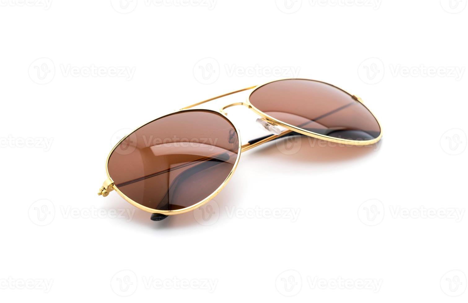 Beautiful sunglasses on white background photo