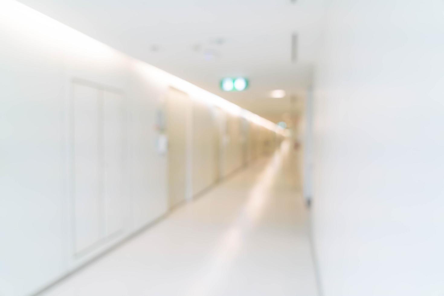 Abstract blur interior in hospital for background photo