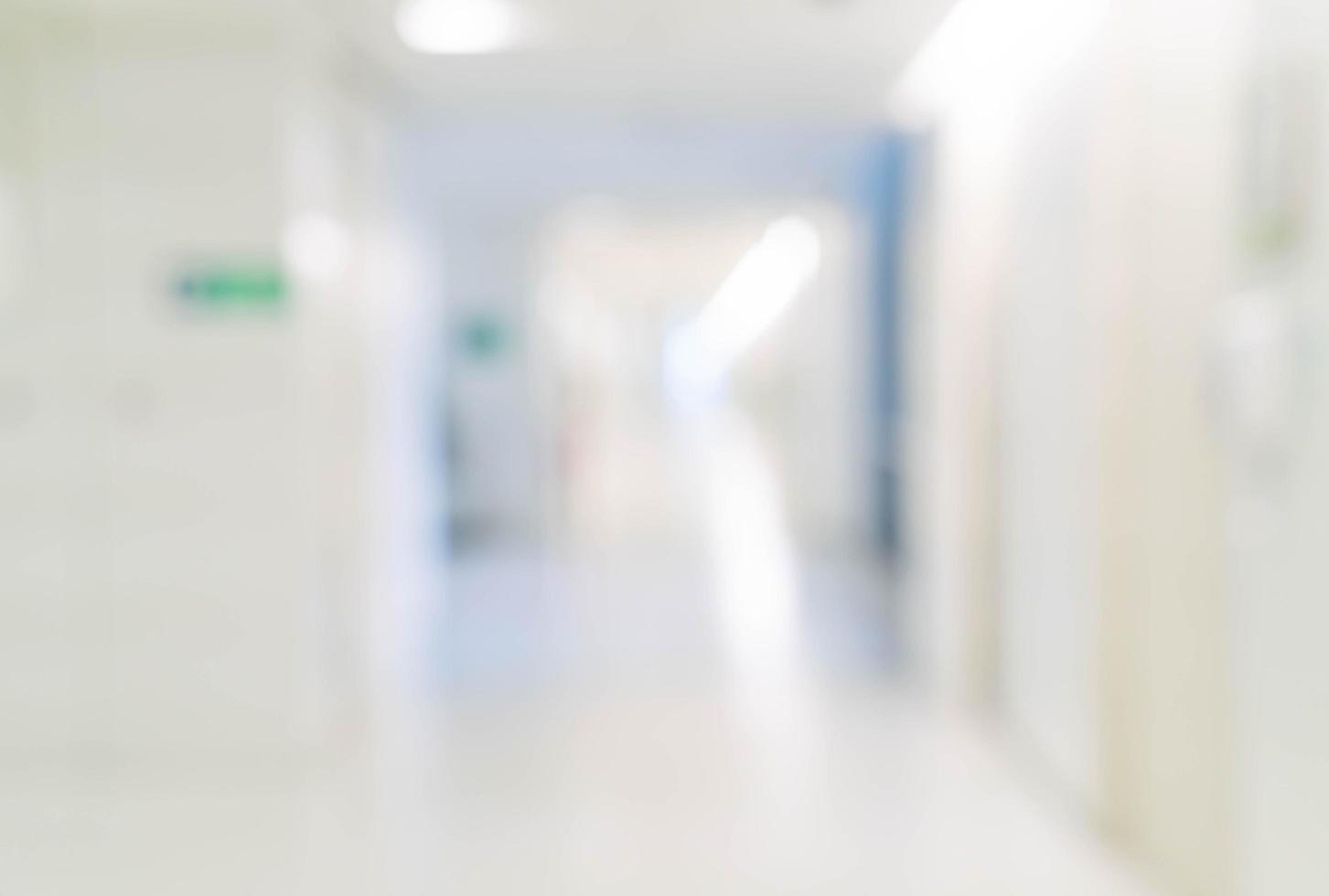 Abstract blur interior in hospital for background photo