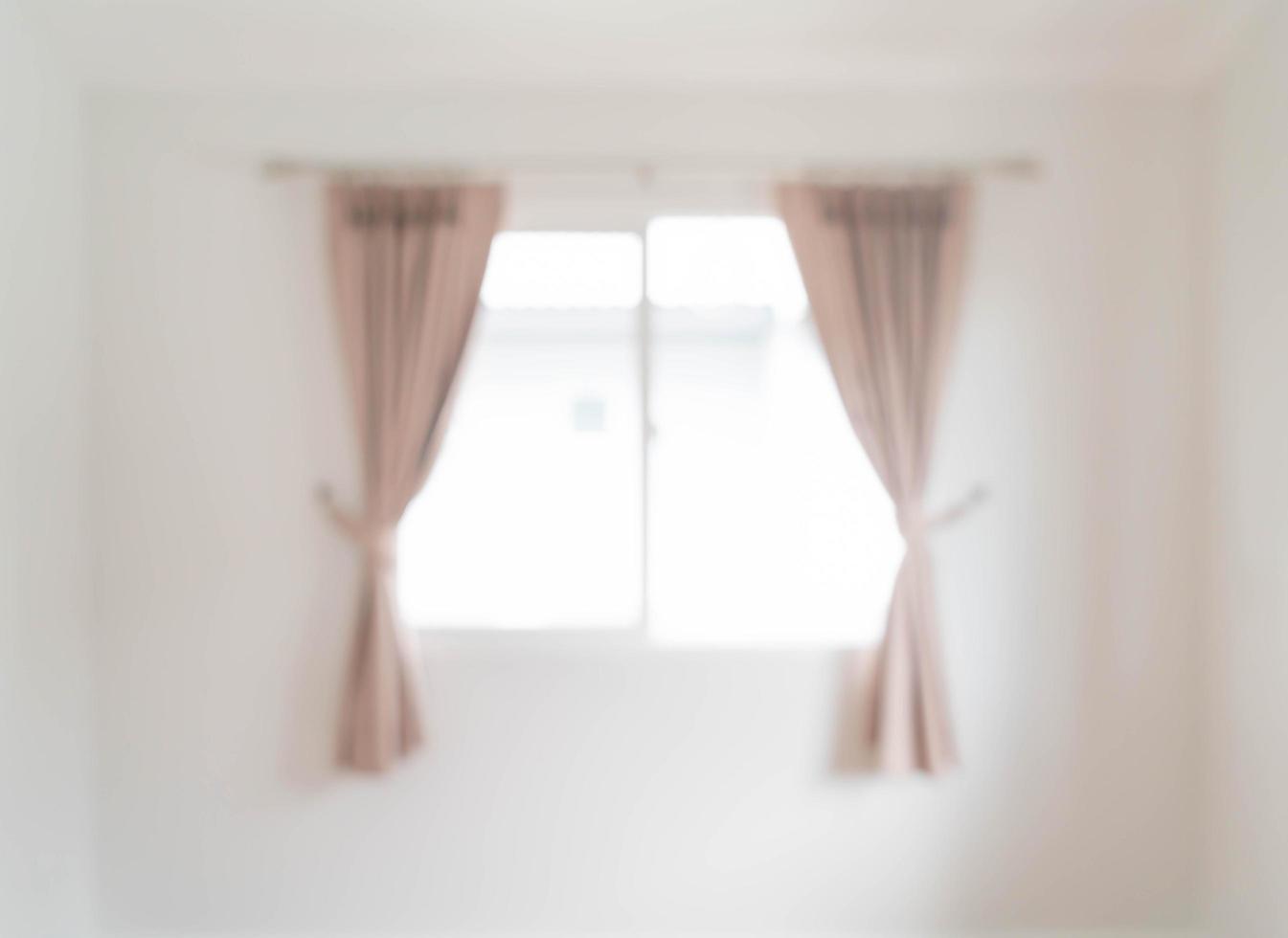 Abstract blur curtain interior decoration on wall in living room photo