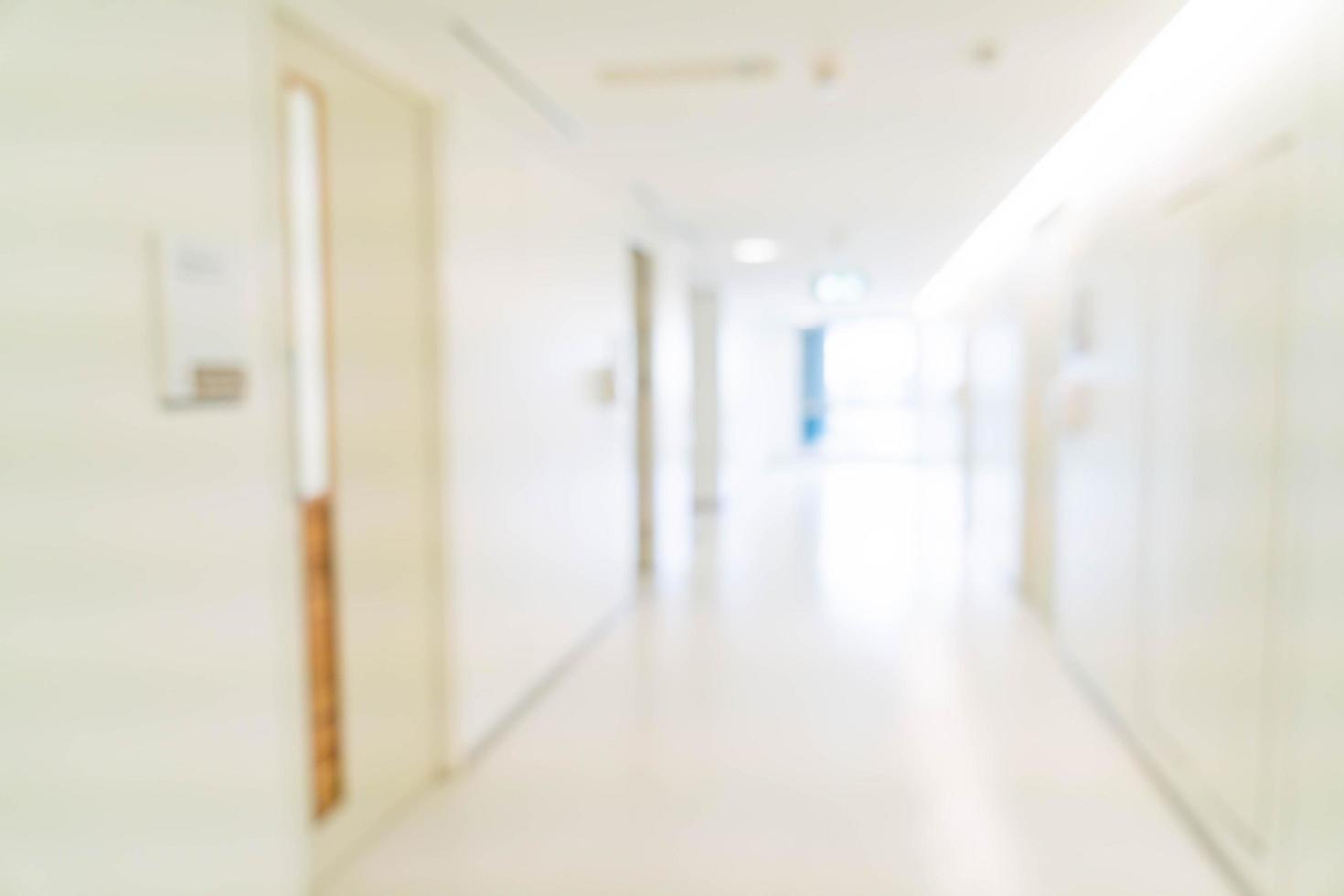 Abstract blur interior in hospital for background photo