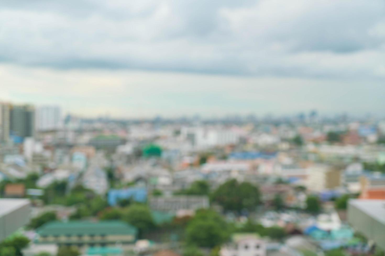 Abstract blur Bangkok city for background photo