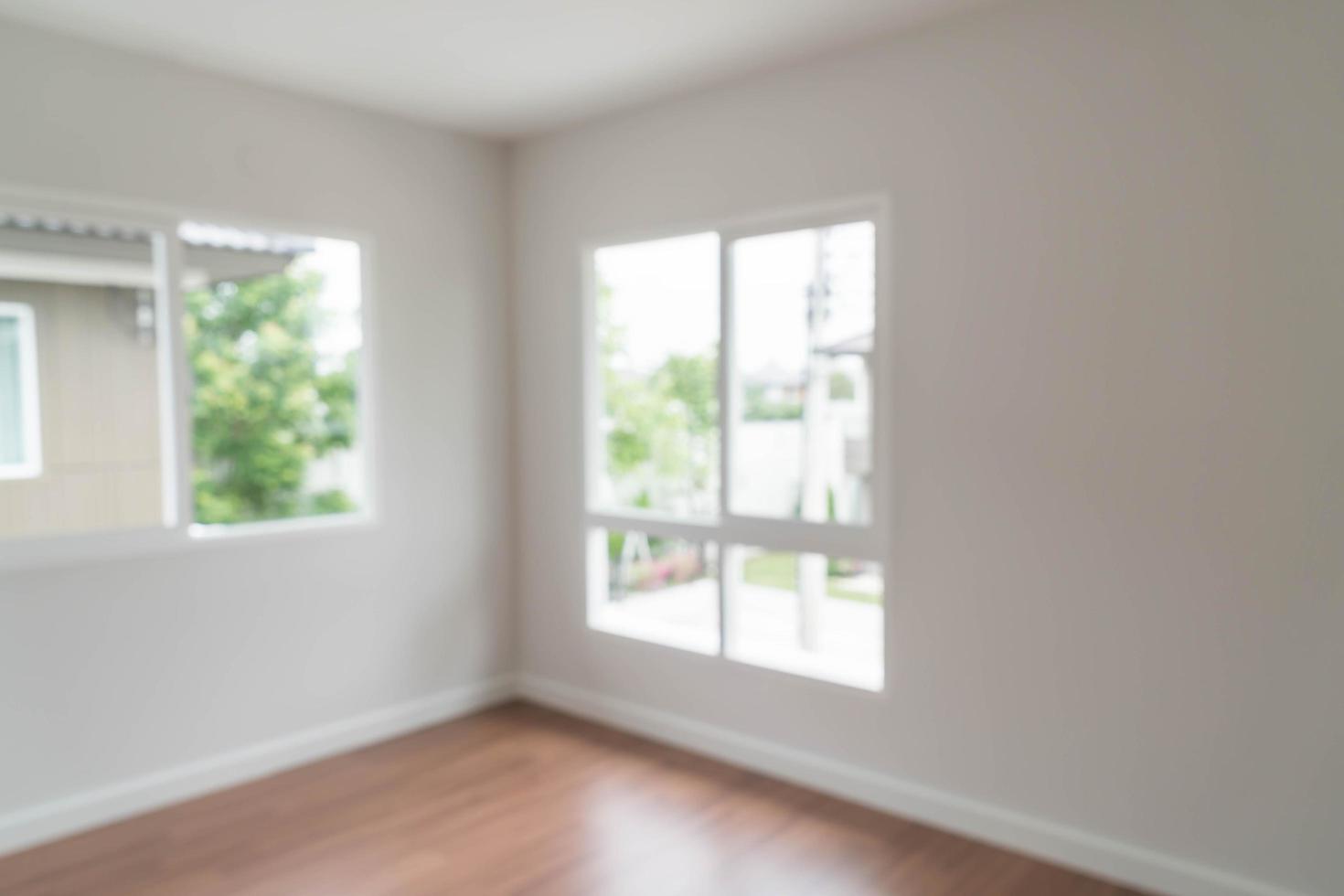 Abstract blur empty door in living room interior background photo