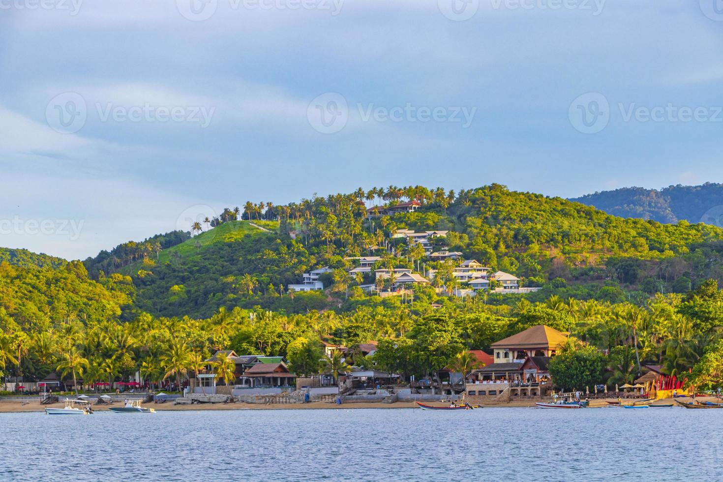 Increíble panorama de la playa y el paisaje de la isla de Koh Samui en Tailandia. foto