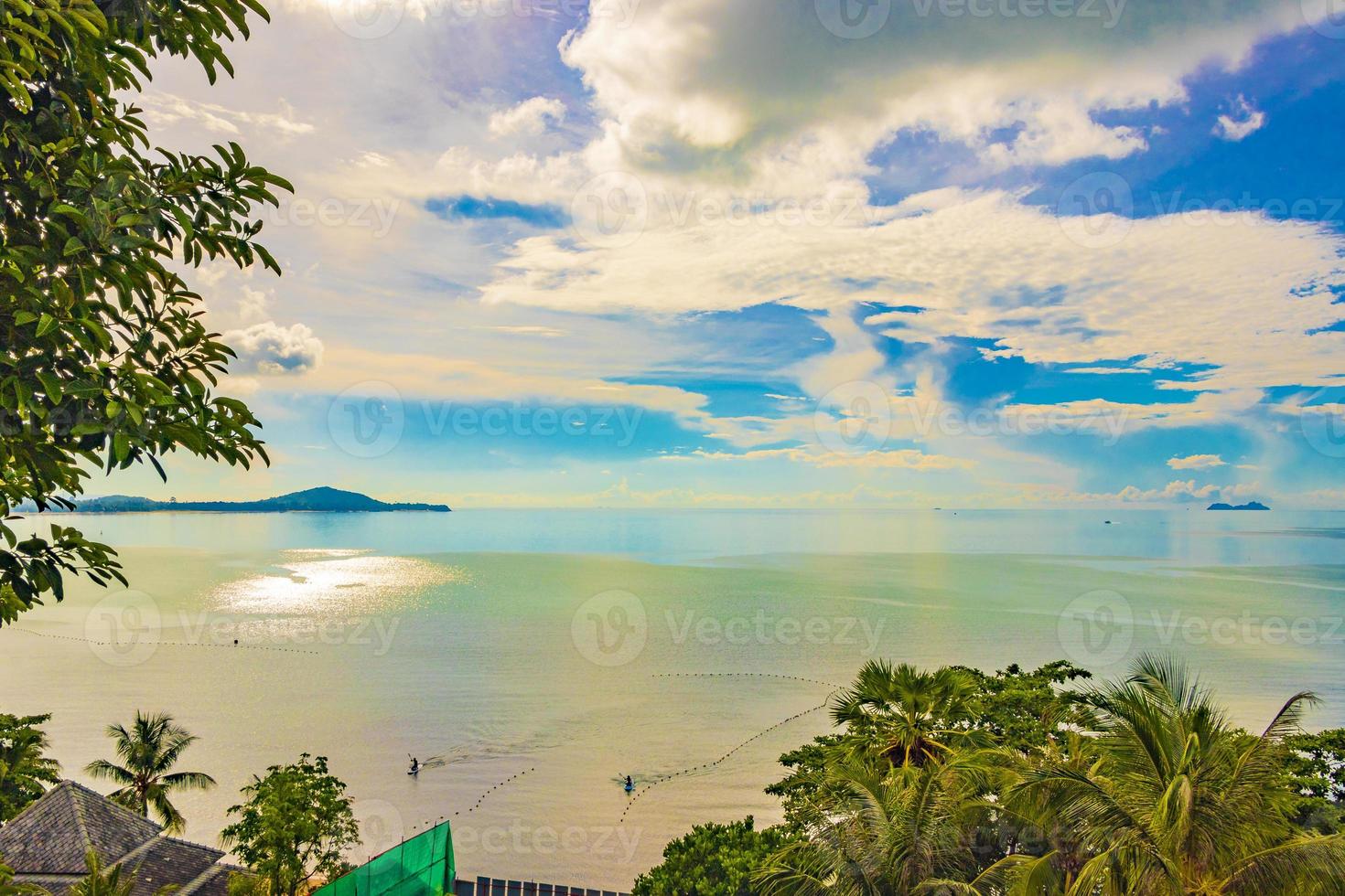 Increíble panorama de la playa y el paisaje de la isla de Koh Samui en Tailandia. foto