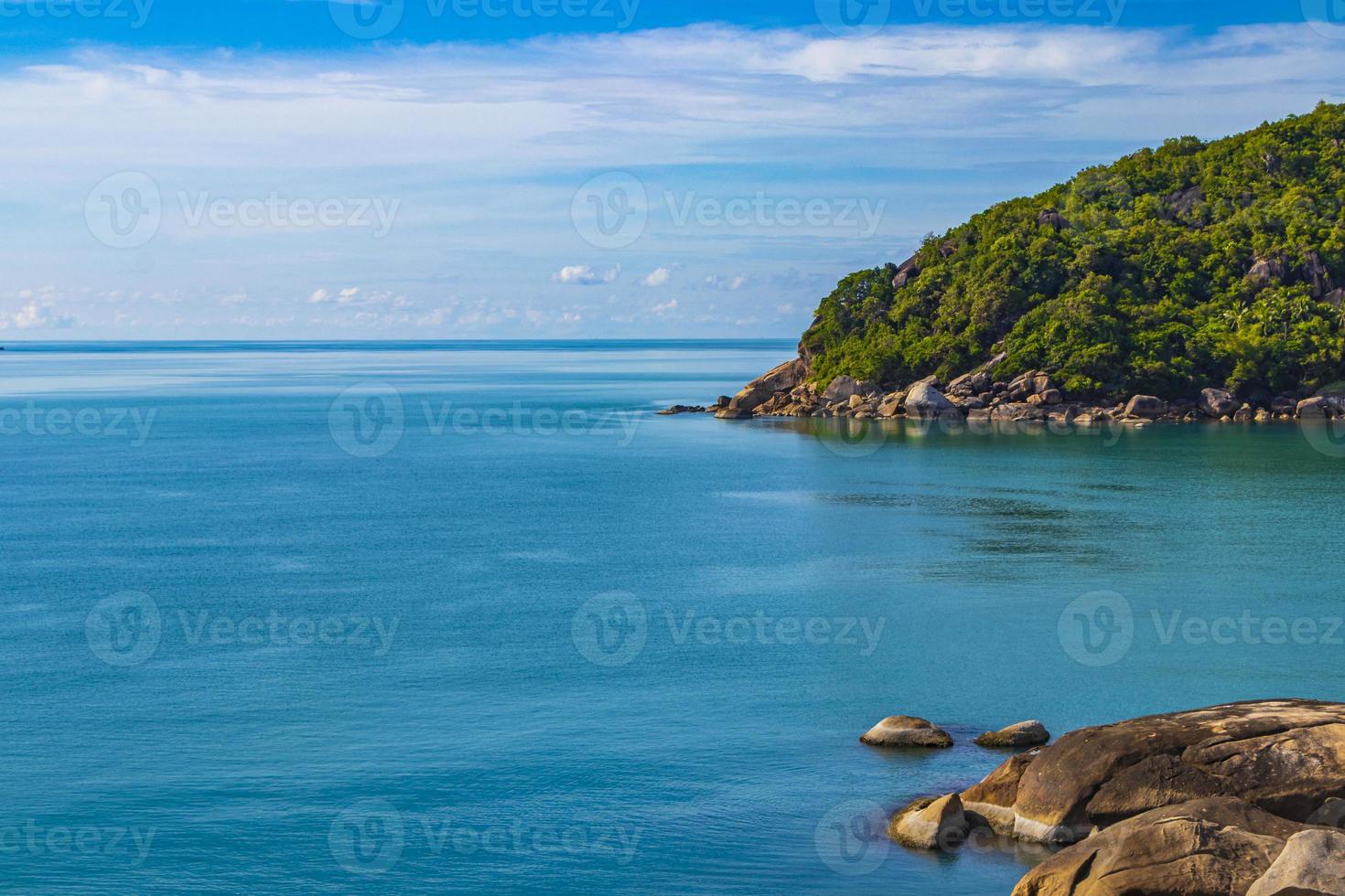 Fantastic beautiful panoramic view Silver Beach Koh Samui Thailand. photo