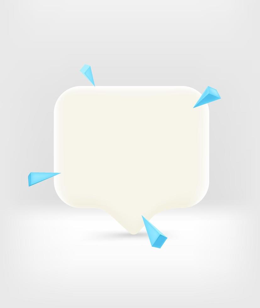 Speech cloud with copy space. Template for a text vector