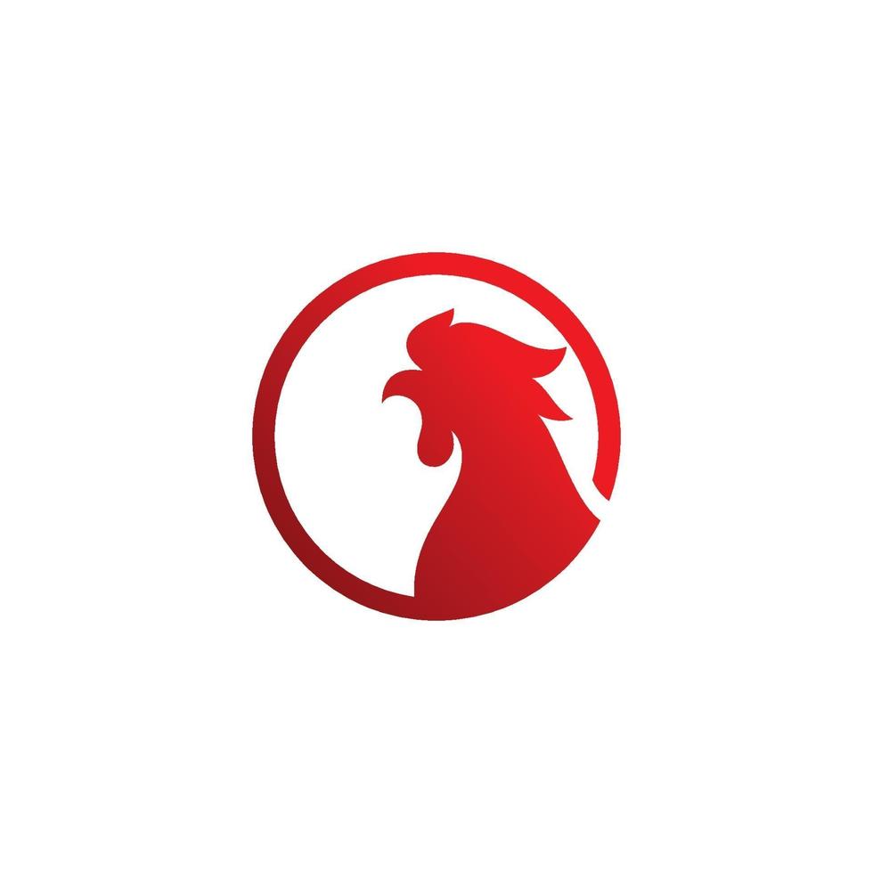 Rooster Logo  Chicken Head icon and symbol Designs Template vector