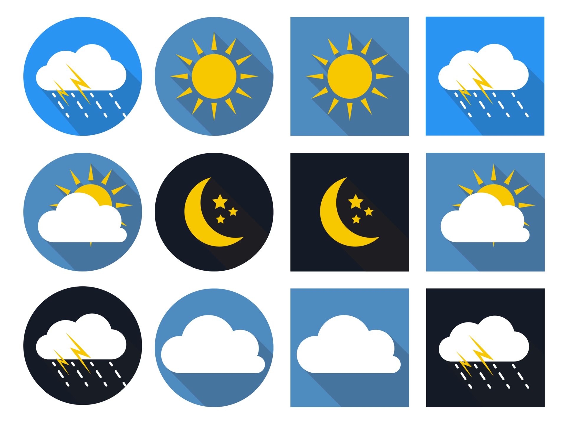 Weather Icons Vector Art, Icons, and Graphics for Free Download
