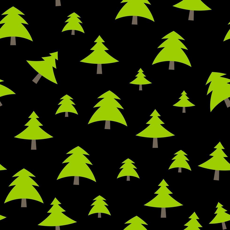 Ilustración de vector de fondo de patrón de árbol de Navidad