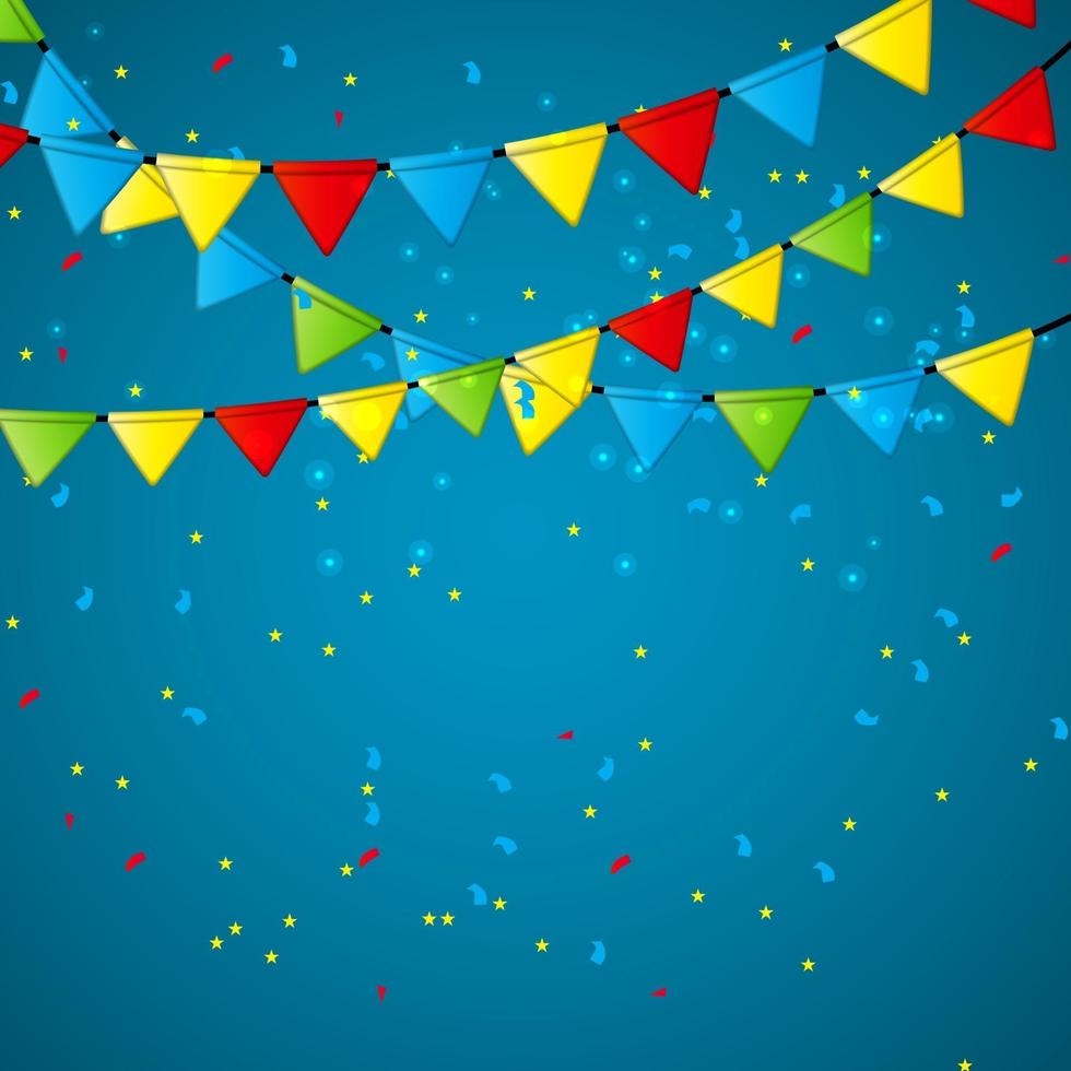 Party Flag Background Vector Illustration. EPS 10