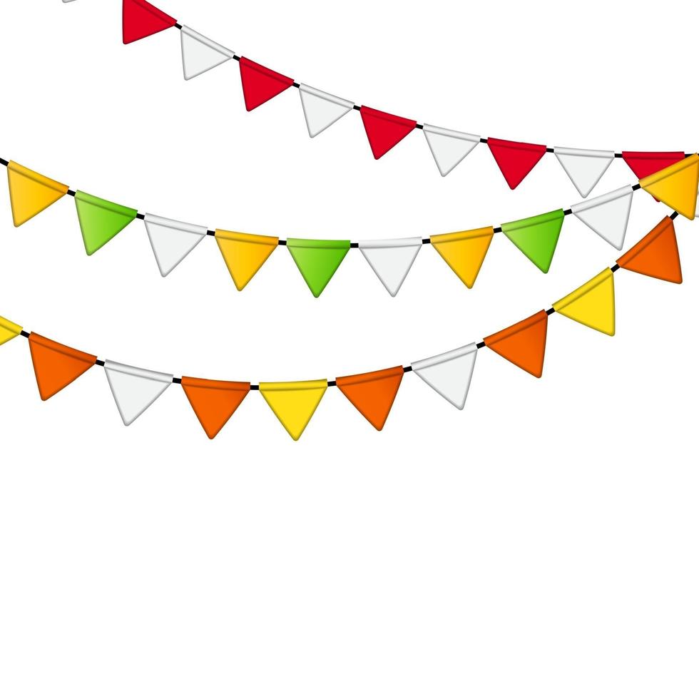 Party Flag Background Vector Illustration. EPS 10