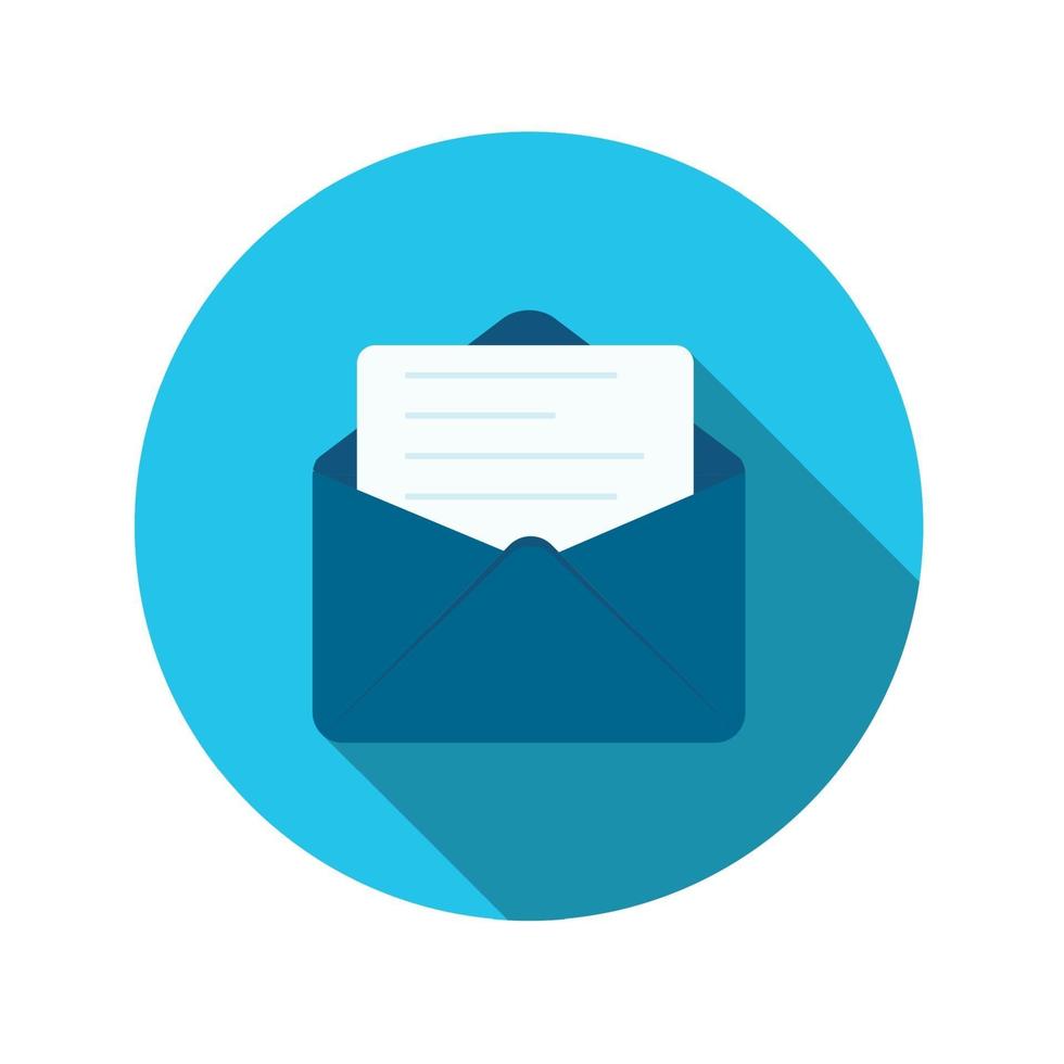 Flat Design Concept Email Send Icon vector