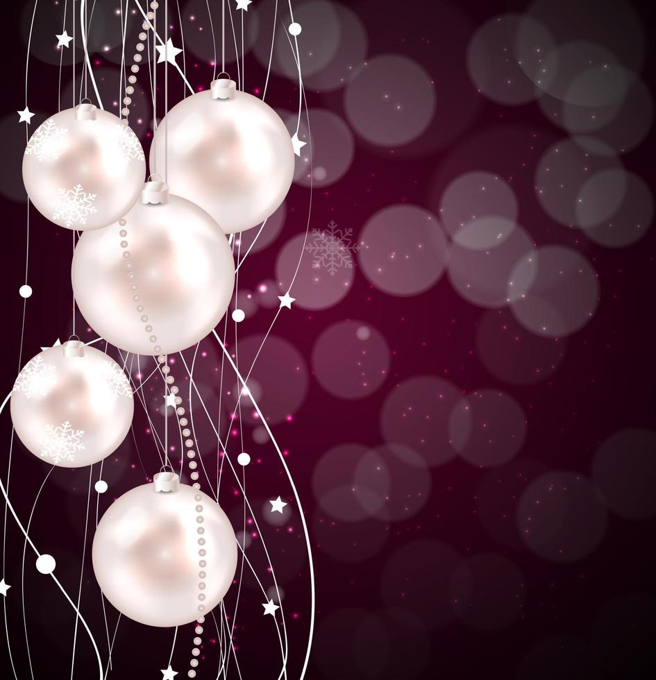 Abstract Beauty Christmas and New Year Background. vector