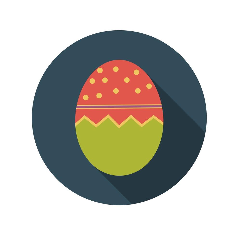 Flat Design Concept of Easter Eggs vector
